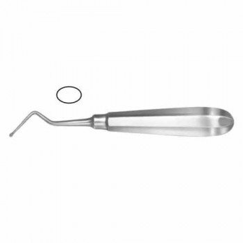 Modell USA Bone Curette Oval - Fig. 6 - Right Stainless Steel, 15.5 cm - 6"